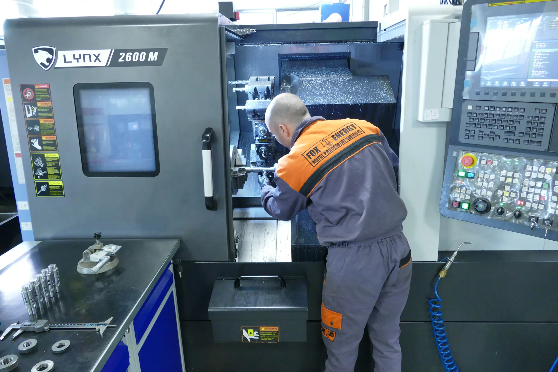 CNC-Fertigung und Metallbearbeitung bei Fox Energy